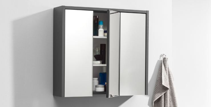 🪞 Livarno home Spiegelschrank OSLO, 65xH60xT17cm für 40,94€ (statt 51€)