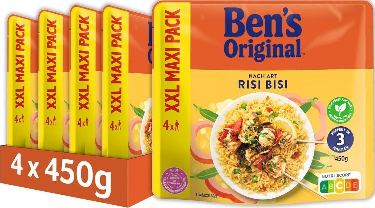 🍚 4er Pack Bens Original Express Reis XXL Risi Bisi, je 450g ab 10,50€ (statt 18€)