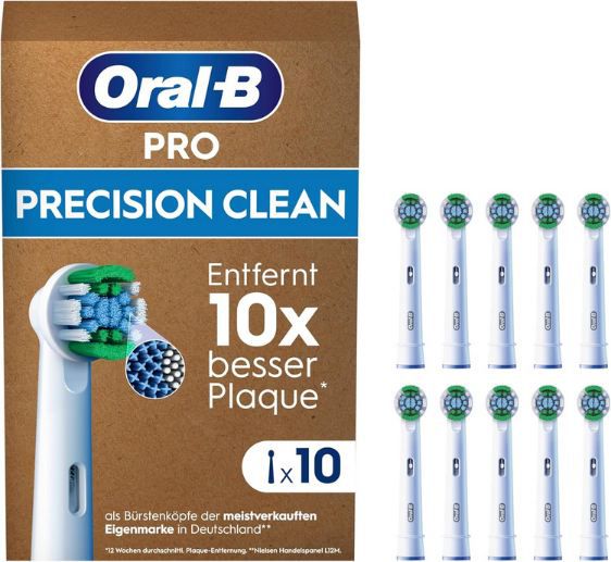 🪥 10er Pack Oral B Pro Precision Clean Aufsteckbürsten für 20,39€ (statt 27€)