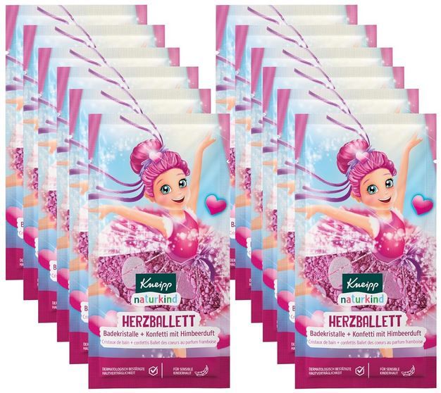 🛀🏻 12x Kneipp Naturkind Badekristalle + Konfetti Herzballett ab 13,78€ (statt 23€)