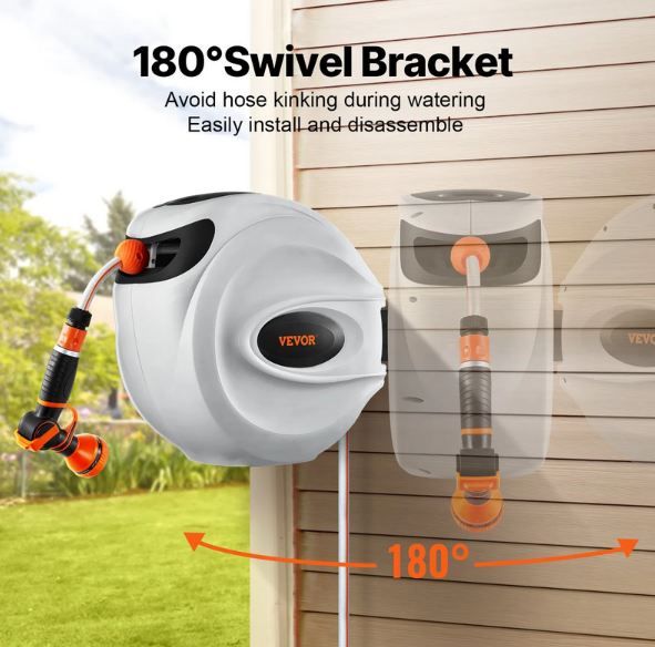🏡 VEVOR Schlauchaufroller inkl. 30m Schlauch & Düse für 71,99€ (statt 90€) 🏡 VEVOR Schlauchaufroller inkl. 30m Schlauch & Düse für 71,99€ (statt 90€)