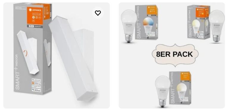 💡 eBay: -50% Rabatt ab 2 Artikel auf Ledvance Leuchtmittel & Wandleuchten 💡 eBay: 50% Rabatt ab 2 Artikel auf Ledvance Leuchtmittel & Wandleuchten