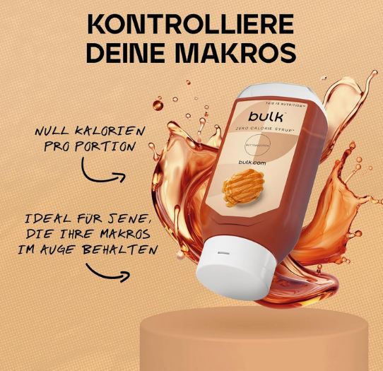 ☕ Bulk Butterscotch Kalorienfreier Sirup, 400ml ab 3,79€ (statt 5€)