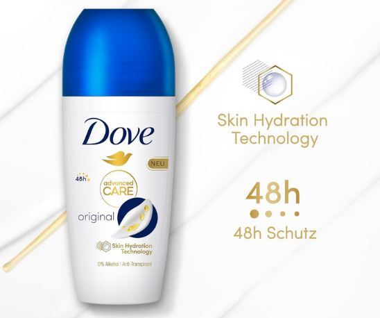 👃🏻 6er Pack Dove Advanced Care Deo Roll On, 50ml ab 14,99€ (statt 21€)