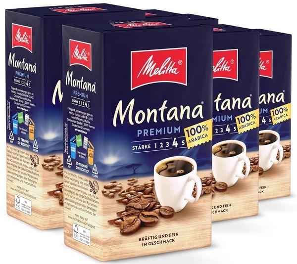 ☕ 6 x 500g Melitta Montana Premium Filter Kaffee für 39,99€ (statt 47€)
