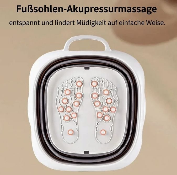 🦶🏻 ochama x J.Zao faltbare Fußbadwanne mit Massagekugeln ab 3,99€ (statt 11€)