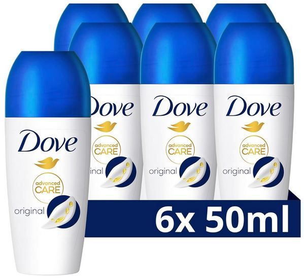 👃🏻 6er Pack Dove Advanced Care Deo Roll On, 50ml ab 14,99€ (statt 21€)