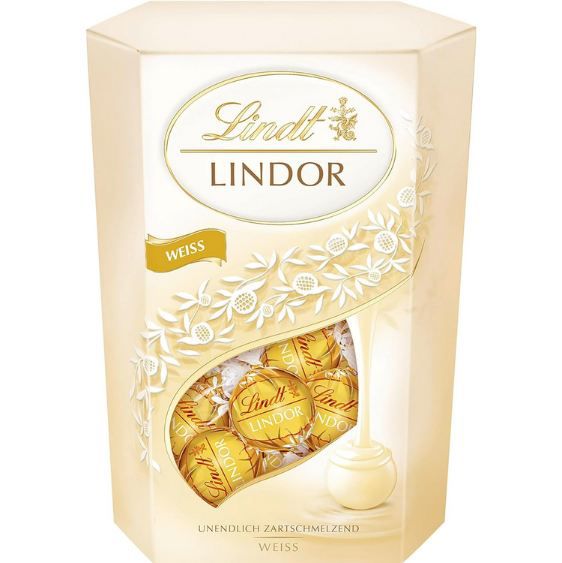 🍬 Lindt Lindor Cornet Weiß, 38 Kugeln, 500g ab 14€ (statt 24€)