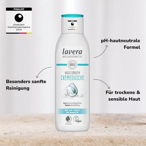 🧴 Lavera Basis Sensitiv Cremedusche, 250 ml ab 1,90€ (statt 4€)