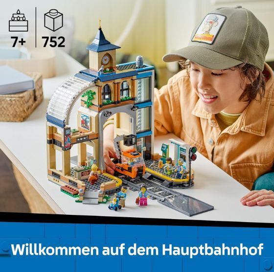🚅 LEGO 60469 City Trains Hauptbahnhof für 52,99€ (statt 65€)