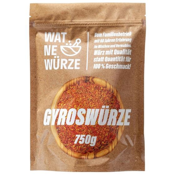 🥙 WAT NE WÜRZE Gyrosgewürz, 750g für 12€ (statt 15€)