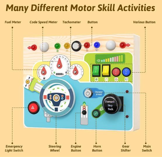 👶🏼 Thinkaroo Busy Board Montessori Spielbrett für 11,99€ (statt 30€)