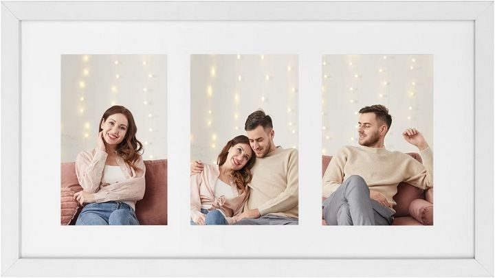 🖼️ Songmics Bilderrahmen mit Glasscheibe für 3 Fotos, 10 x 15cm für 12,79€ (statt 20€)