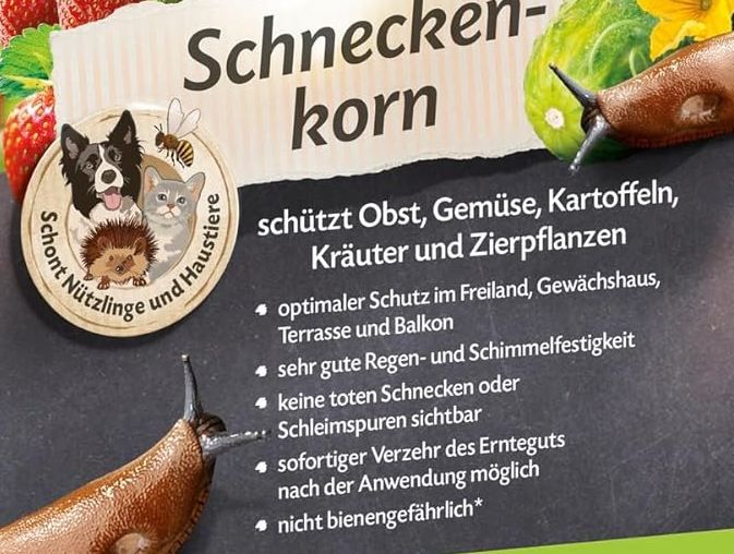 🐌 2,2kg COMPO Schneckenkorn gegen Nacktschnecken für 8,89€ (statt 22€)