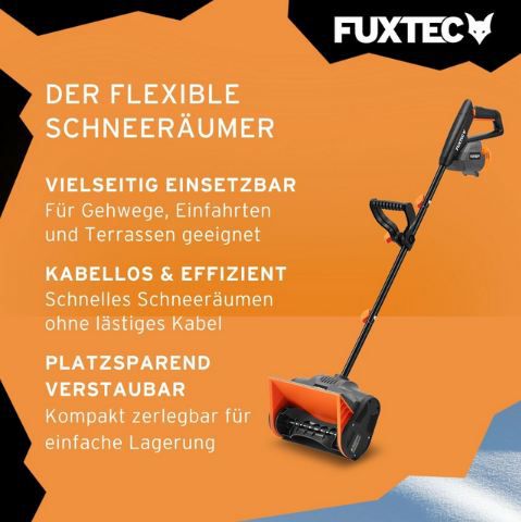 ⛄ Fuxtec FX E1SCH20 Akku Schneefräse Set für 99€ (statt 119€)