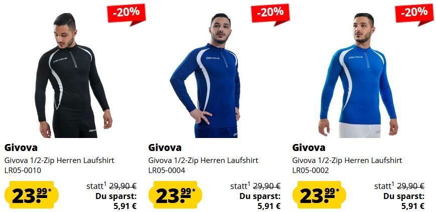 🫰🏻 SportSpar: 3 für 2 auf Givova Kleidung & Sportzubehör + 5€ Gutschein ab 60€ 🫰🏻 SportSpar: 3 für 2 auf Givova Kleidung & Sportzubehör + 5€ Gutschein ab 60€
