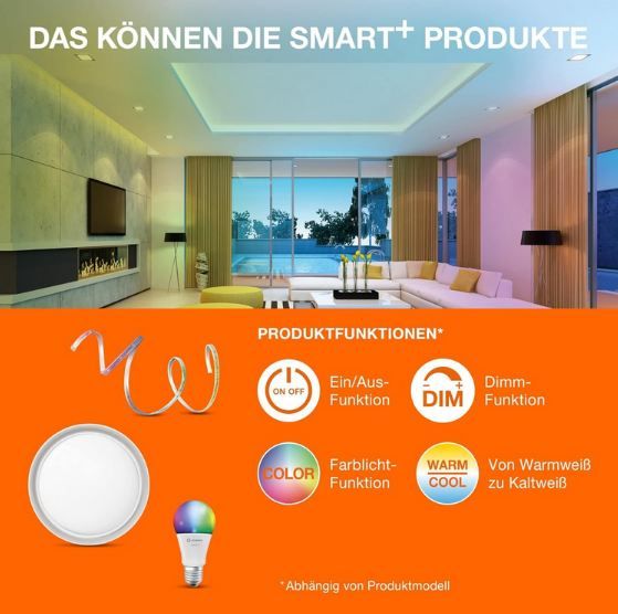 💡 8er Packs LEDVANCE SMART+ LED E27 Glühbirnen für 17,99€ (statt 36€)