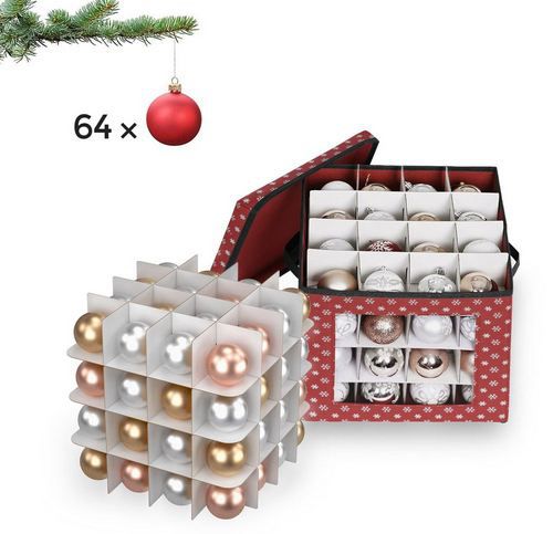🎄 3er Pack Songmics Aufbewahrungsboxen für Weihnachtskugeln für 16,99€ (statt 25€)