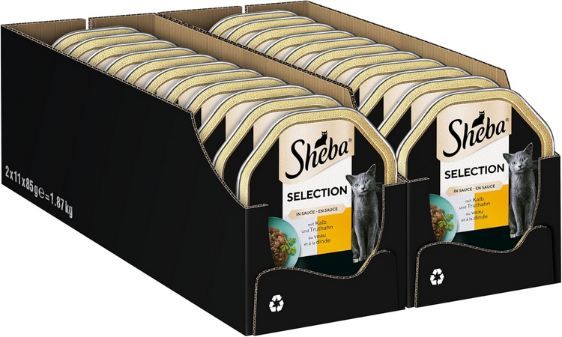 🐈 22er Pack Sheba Selection Nassfutter mit Kalb & Truthahn ab 8,62€ (statt 15€)