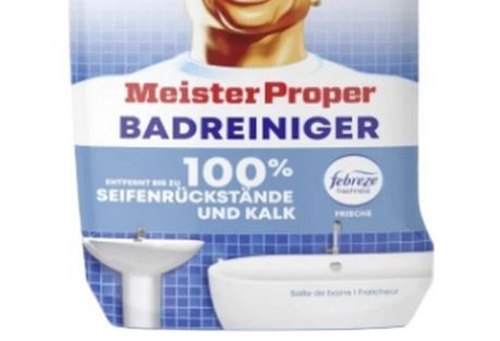🤔 3 für 1? 🔥 3 Flaschen Meister Proper Badreiniger, 800ml ab 2,50€ (statt 8€)
