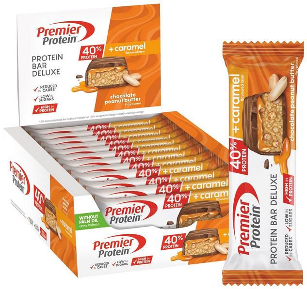🍫 12er Pack Premier Protein Bar Deluxe, Chocolate Peanut Butter ab 10€ (statt 18€)