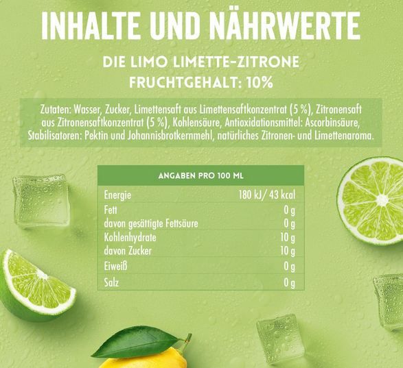 🍋 24er Pack Granini Die Limo Limette Zitrone Dosen für 15,99€ (statt 24€)   0,67€ pro Dose