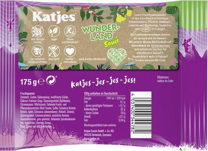 😋 8 x 175g Katjes Wunderland Sauer ab 4,14€ (statt 9€)