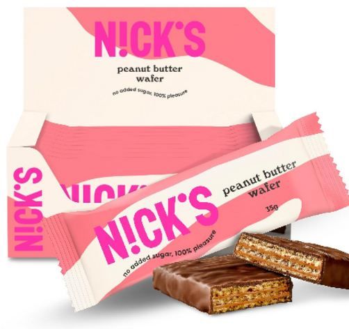 🍫 9er Pack NICKS Low Carb Peanut Butter Wafer Riegel ab 12,72€ (statt 16€)