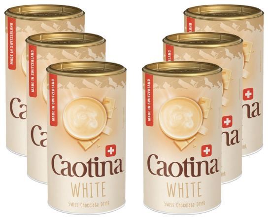 ☕ 6er Pack Caotina White Weiße Trinkschokolade, 500g ab 40,37€ (statt 50€)