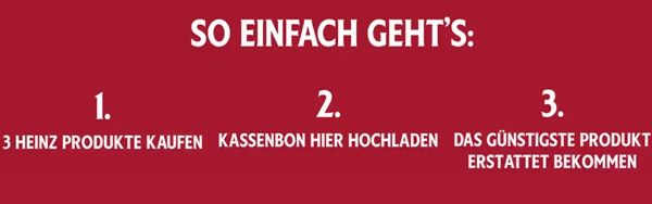 Touchdown Deal: 2+1-Aktion bei Heinz Touchdown Deal: 2+1 Aktion bei Heinz