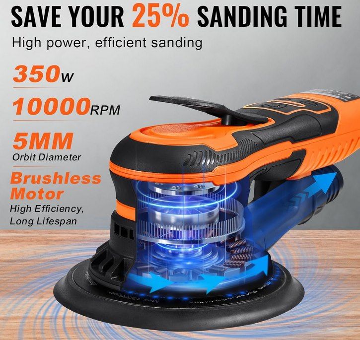 👷 VEVOR Exzenterschleifer (152 mm) mit 350W Motor für 109,39€ (statt 125€) 👷 VEVOR Exzenterschleifer (152 mm) mit 350W Motor für 109,39€ (statt 125€)