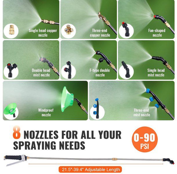 💦 VEVOR Akku Drucksprühgerät mit 15L für 59,99€ (statt 76€)