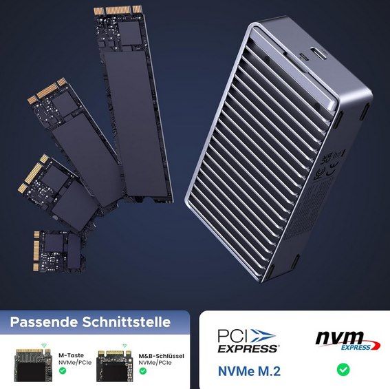 ⏫ UGREEN 40Gbps USB4 M2 SSD NVMe Gehäuse für 58,75€ (statt 65€) ⏫ UGREEN 40Gbps USB4 M2 SSD NVMe Gehäuse für 58,75€ (statt 65€)