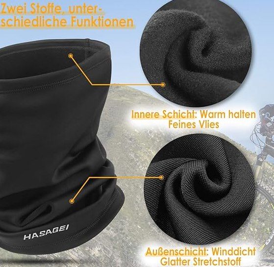 ❄️ HASAGEI winddichter Loopschal mit Fleece für 6,92€ (statt 10€)