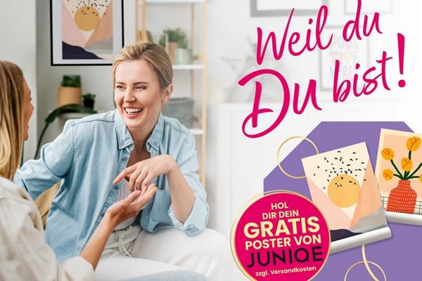 Mit Kauf von Merci lovelies JUNIQE Poster (statt 14,99€) gratis einsacken + VSK