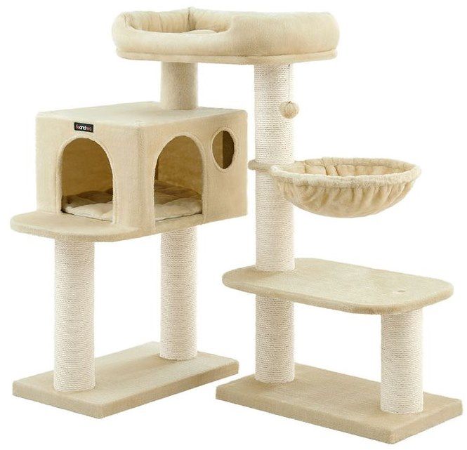 😻 FEANDREA Kratzbaum (107cm) mit extra dicken Stämmen für 54,99€ (statt 68€)