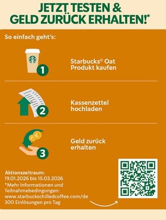Arla Starbucks Oats gratis ausprobieren Arla Starbucks Oats gratis ausprobieren