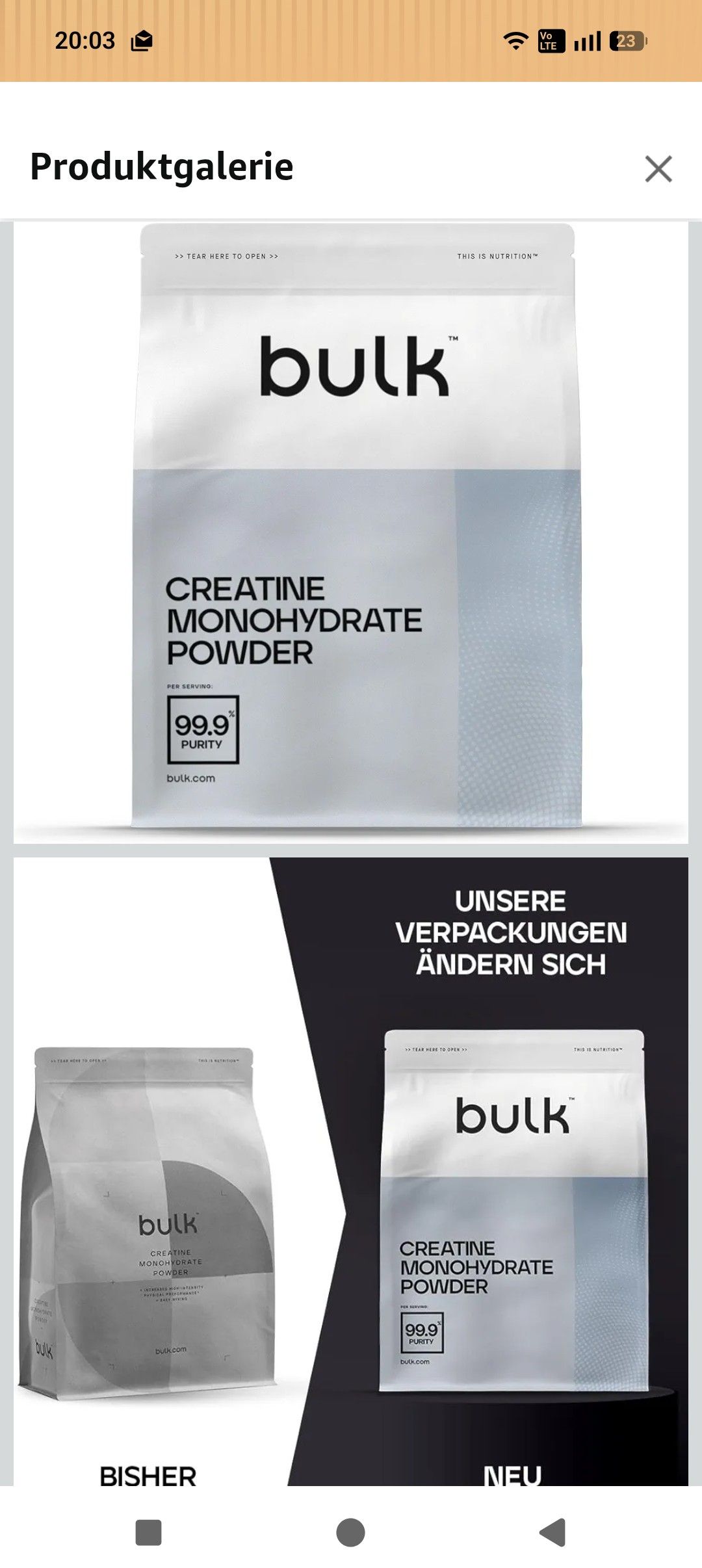 Bulk Creatin Monohydrat Pulver 500 g | 147 Portionen | R