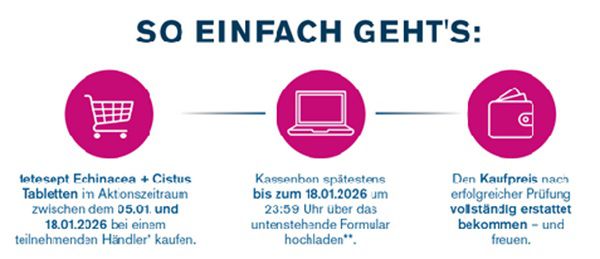 💊 tetesept Echinacea + Cistus Tabletten gratis ausprobieren