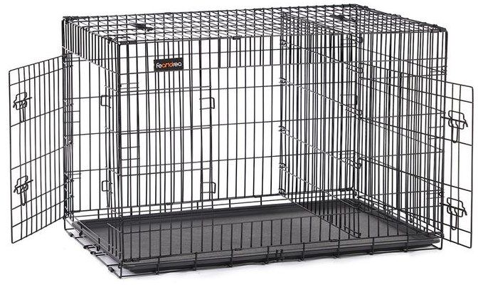 🐕 Feandrea Tierkäfig XXL (122x74,5x80,5) mit 2 Türen für 51,99€ (statt 64€)