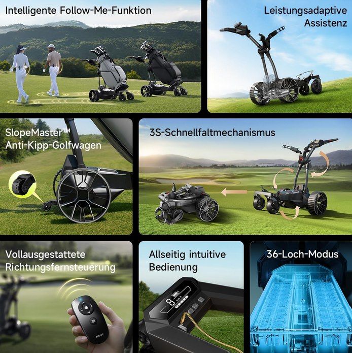 🏌️ NAVEE Birdie 3X elektr. Golf Trolley mit KI Steuerung für 1.347,57€ (statt 1.699€)