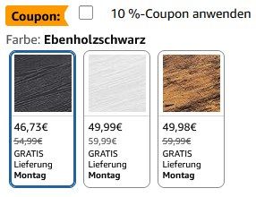 💼 VASAGLE Eckschreibtisch mit verstellbarer Ablage ab 42€ (statt 55€) - 3 Designs 💼 VASAGLE Eckschreibtisch mit verstellbarer Ablage ab 42€ (statt 55€) 3 Designs