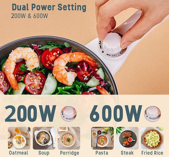 🍲 Vocha 1,5L Hot Pot Multikocher & Pfanne mit Deckel für 22,49€ (statt 40€)