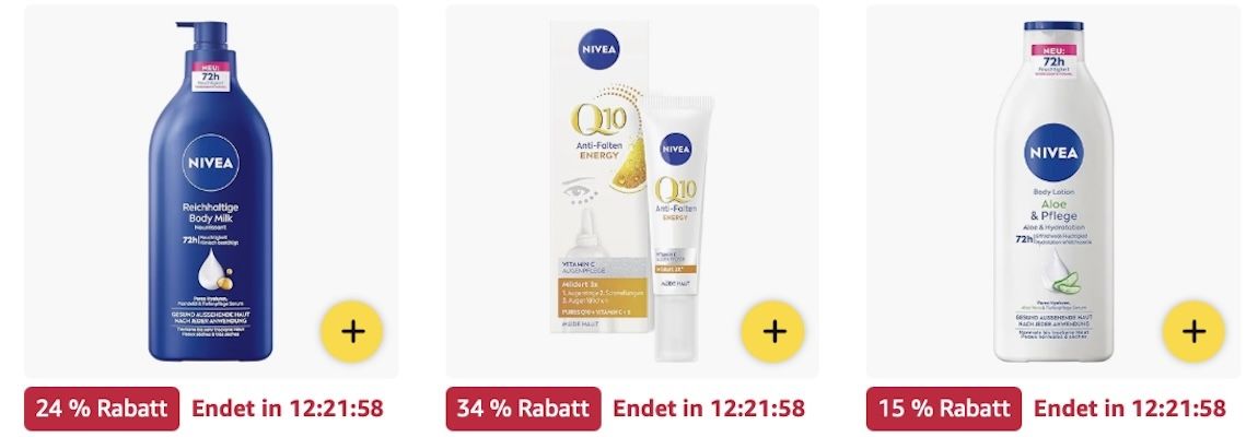 🔝🧴 Amazon: NIVEA Megasale z.B. Anti Age Hyaluron Feuchtigkeitscreme für 8€ (statt 13€)