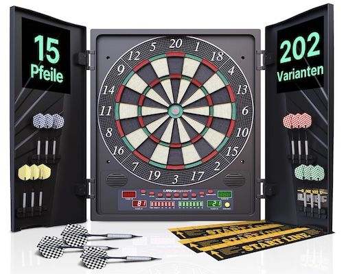Ultrasport Elektrische Dartscheibe mit Türen für 93,49€ (statt 110€)