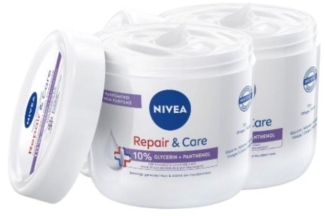 🧴 2x NIVEA Repair & Care Creme parfümfrei (400ml) ab 8,34€ (statt 14€)
