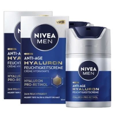 🧴 2x 50ml Nivea Men Anti-Age Hyaluron Feuchtigkeitscreme ab 11,75€ (statt 28€)