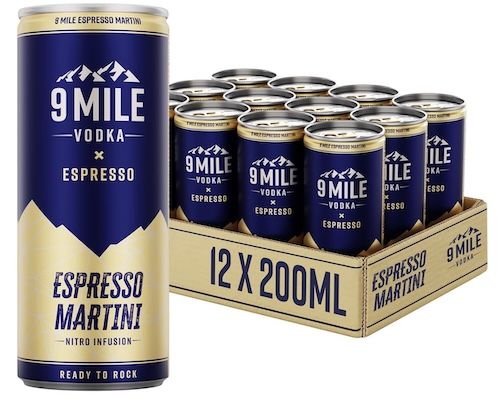 🍸☕️ 12x 0,2L 9 MILE Vodka Espresso Martini Premix für 23,86€ (statt 30€)