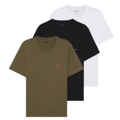 👕 HUGO Herren RN Triplet P Dreierpack T-Shirts Baumwolle für 27€ (statt 32€)