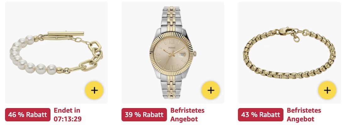 💌💝🧧 Amazon: Fossil Valentingstag Geschenkideen Sale z.B. Harlow Damenarmband 43€ (statt 67€)